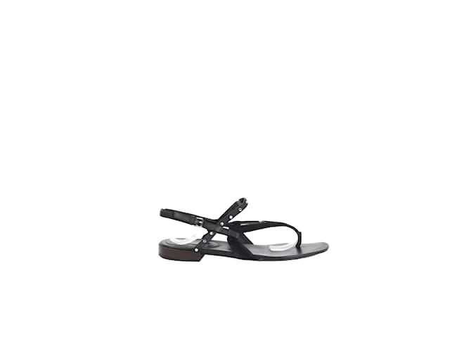 Balenciaga Sapatos de sandália de couro Preto  ref.1244733