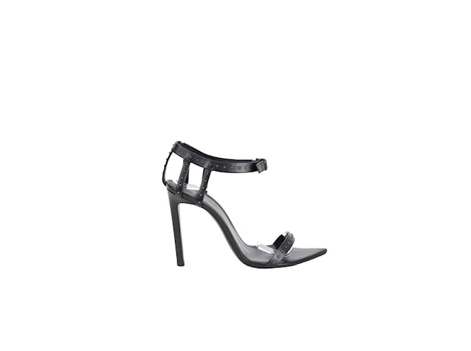 Saint Laurent Tacones de cuero Negro  ref.1244734