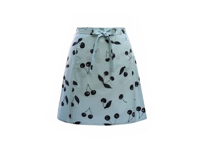 Autre Marque Rubino Gaeta Cherry Print Mini Skirt Multiple colors Cotton  ref.1244763
