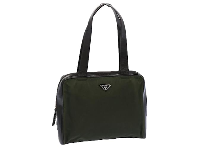 PRADA Tote Bag Nylon Green Auth ac2723  ref.1244813