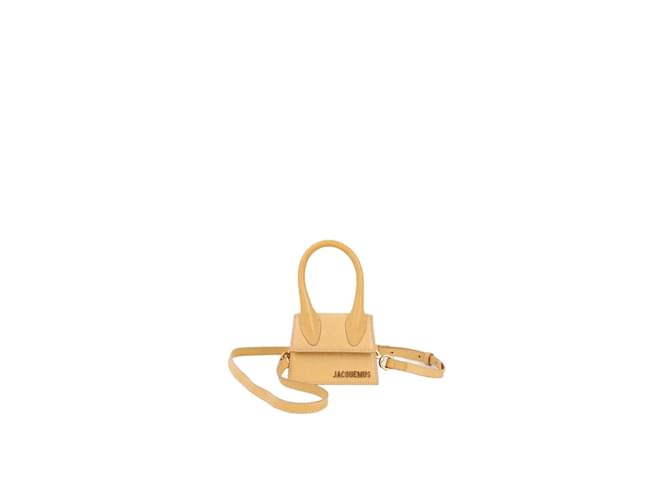 Jacquemus mini bolsa de couro Amarelo  ref.1244828