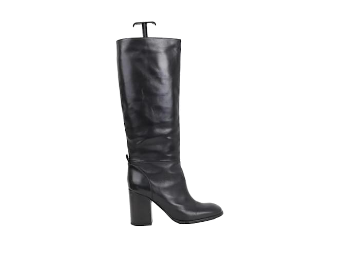 Jil Sander Leather boots Black  ref.1244842