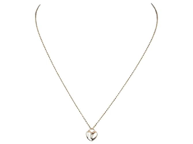 Cadeado de coração Tiffany & Co Dourado Ouro rosa  ref.1244924