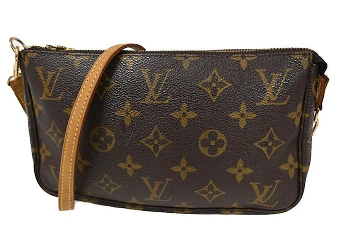 Louis Vuitton Pochette Accessoires Brown Cloth  ref.1245028