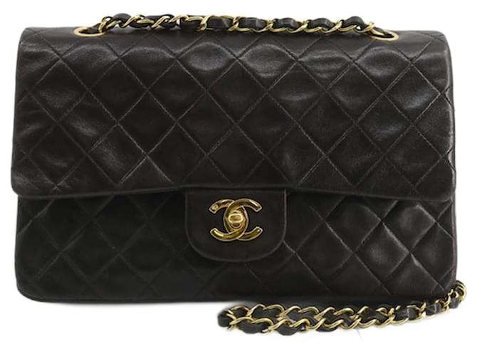 Chanel Timeless Black Leather  ref.1245076