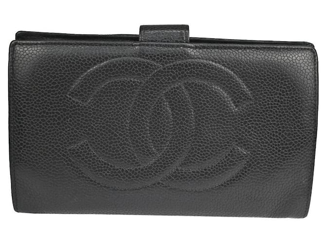 Timeless Chanel Black Leather  ref.1245107