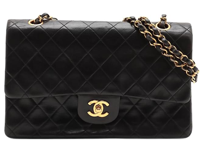 Classique Chanel Timeless 26 Cuir Noir  ref.1245116