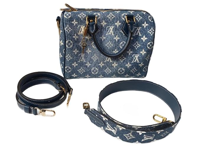 Louis Vuitton Handtaschen Blau Leinwand  ref.1245117