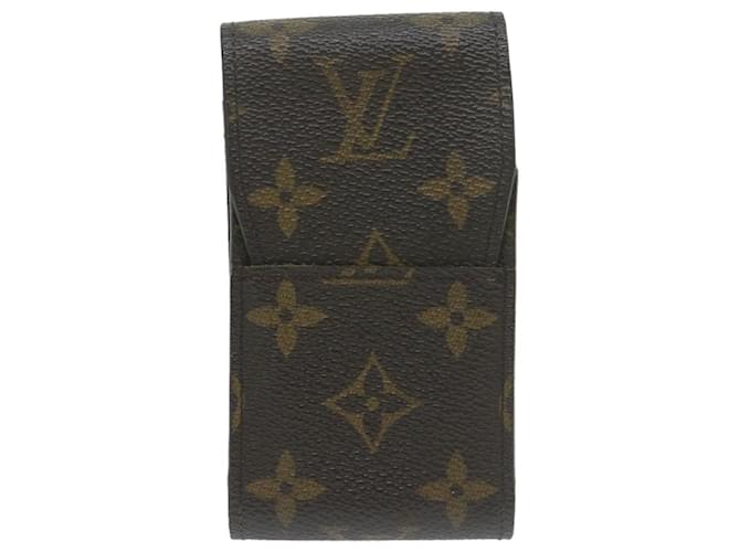 Louis Vuitton Étui à cigarettes Brown Cloth  ref.1245185