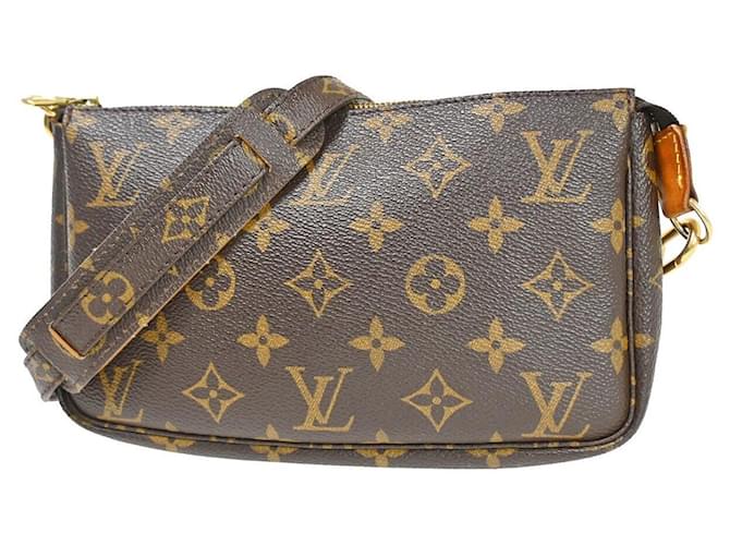 Louis Vuitton Pochette Accessoires Brown Cloth  ref.1245191
