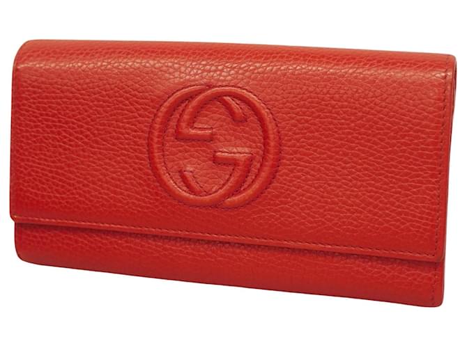 Gucci Soho Red Leather  ref.1245211