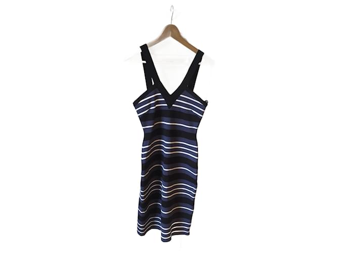 HERVE LEGER  Dresses T.International S Synthetic Blue  ref.1245282
