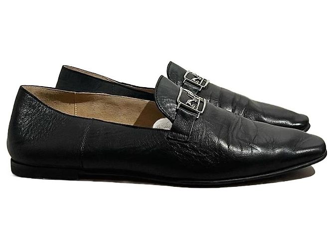 Hermès HERMES Mules & clogs T.EU 41 Leather Black