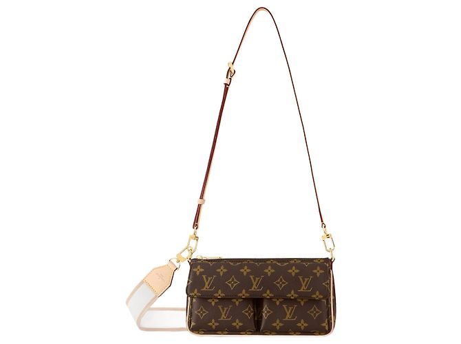 Bolso Louis Vuitton Vibe Marrón de Tela Castaño