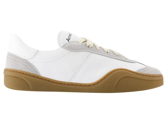 Bars Sneakers - Acne Studios - Leather - White/brown Pony-style calfskin  ref.1245354