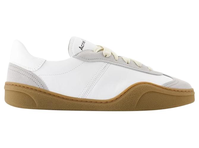 Bars Sneakers - Acne Studios - Leather - White/brown Pony-style calfskin  ref.1245360