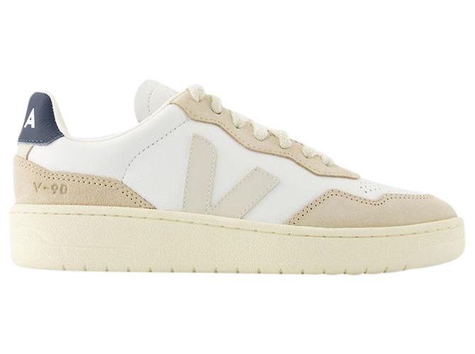 V-90 Zapatillas - Veja - Piel - Blanco Pierre Castaño Beige