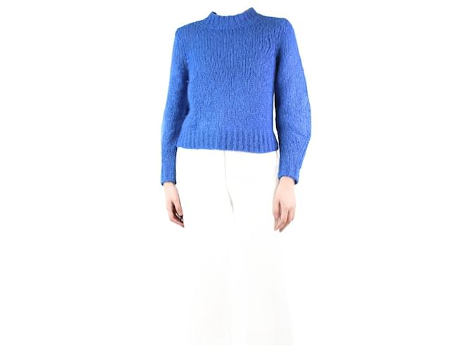 Isabel Marant Blue mohair-blend jumper - size UK 6  ref.1245446