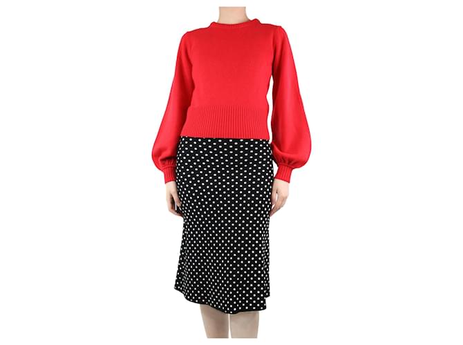 Chloé Pull court rouge - taille XS Cachemire  ref.1245448