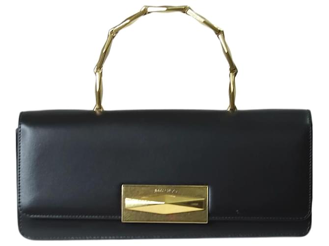 Louis Vuitton Taschenriemen aus Schwarzgold mit Markenlogo – Größe  ref.1245459
