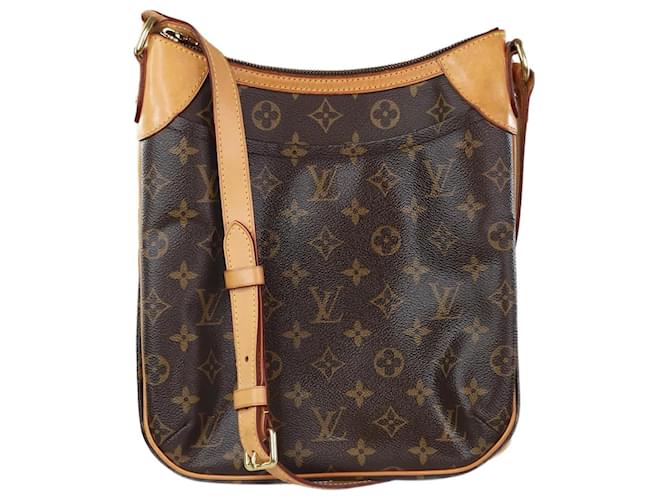 Louis Vuitton brown 2015 Monogram Odeon PM shoulder bag Cloth  ref.1245462