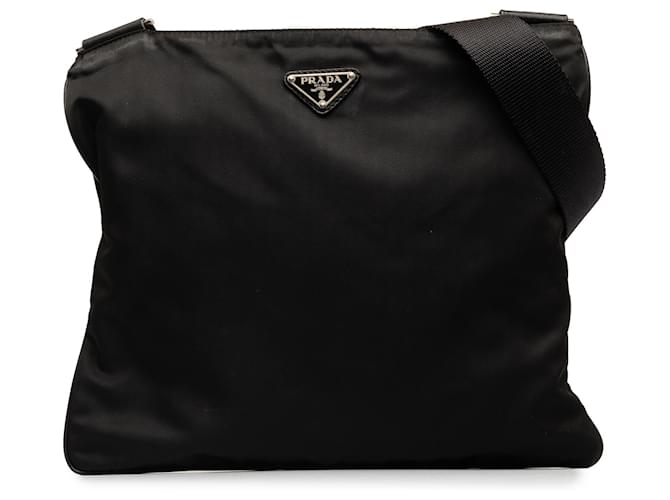 Prada Black Tessuto Crossbody Bag Nylon Cloth  ref.1245540
