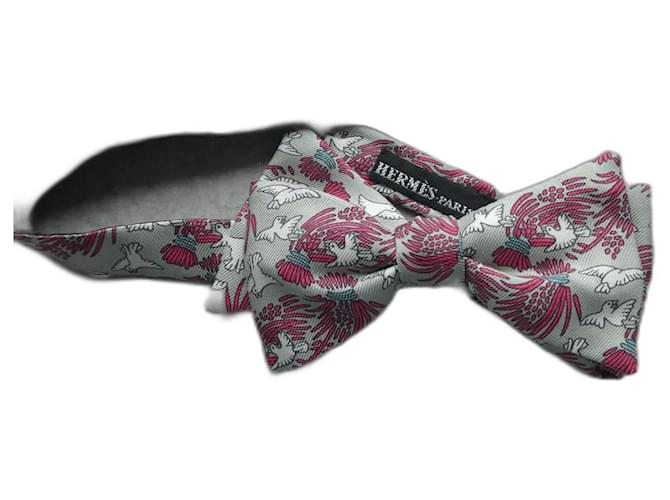 Hermès bow tie Multiple colors Silk  ref.1245565