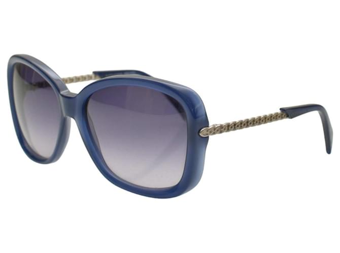 Alexander Mcqueen Sunglasses Blue Plastic  ref.1245579