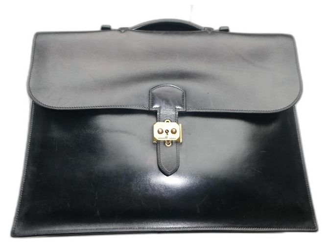 vintage Hermès briefcase Black