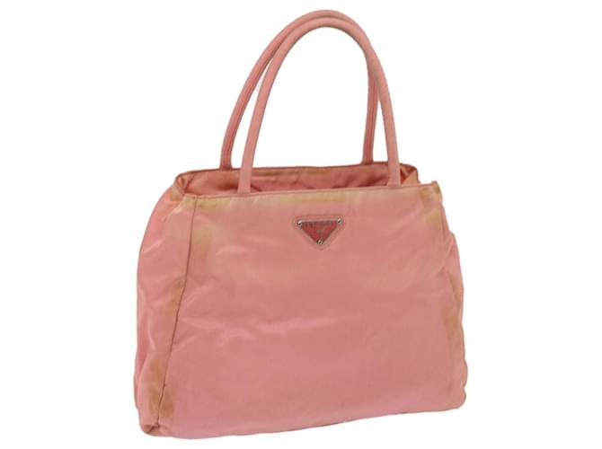 PRADA Hand Bag Nylon Pink Auth 65879  ref.1245671
