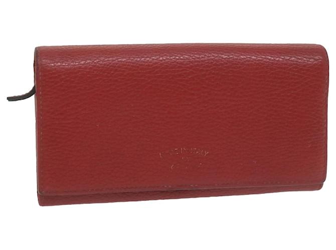 GUCCI Swing Wallet Leather Red 354498 Auth am5642  ref.1245684