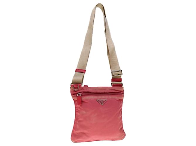 PRADA Shoulder Bag Nylon Pink Auth 66131  ref.1245718