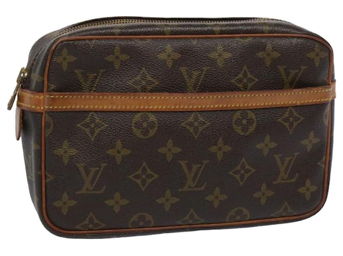 Louis Vuitton Monogram Compiegne 23 Pochette M51847 LV Auth am5679 Toile Monogramme  ref.1245760