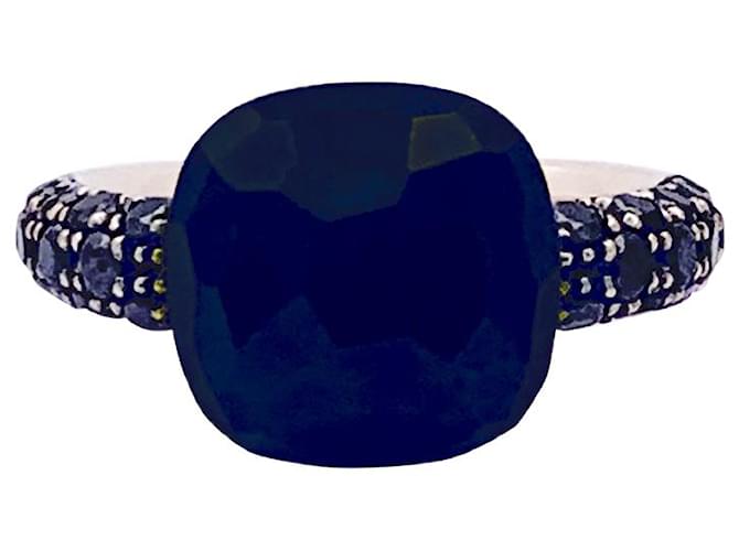 Pomellato "Capri" ring in pink gold, black diamonds and onyx.  ref.1245778