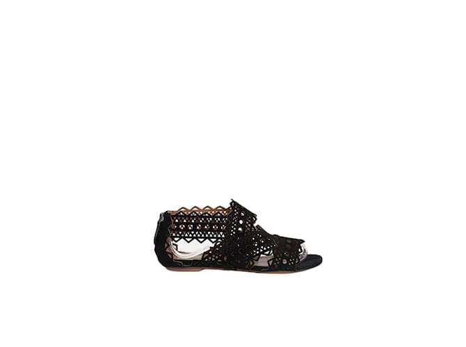 Alaïa Leather sandals Black  ref.1245794