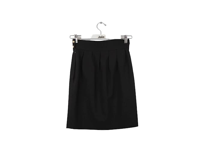 Fendi Mini jupe en laine Noir  ref.1245795