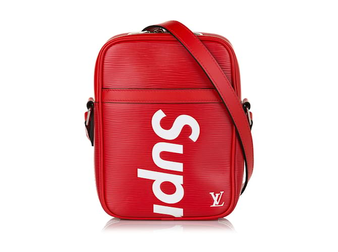 Louis Vuitton Taschen Rot Leder  ref.1245851