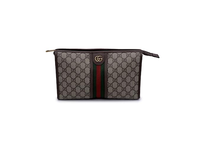 Gucci Clutch Bag Ophidia Beige Cloth  ref.1245932
