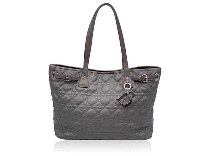 Christian Dior Tote Bag Panarea Grey Cloth  ref.1245938