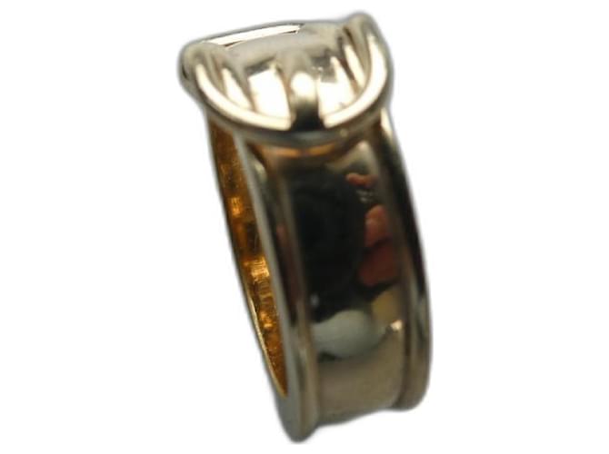 anillo de pañuelo vintage de Hermès con caja Gold hardware Acero  ref.1246067