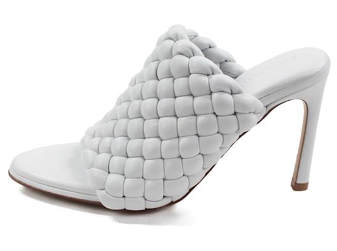 Bottega Veneta Sandals White Leather  ref.1246077