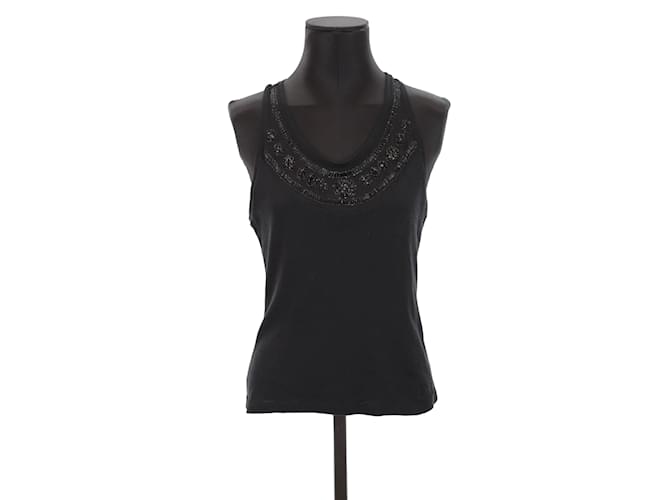 Dior Top de algodón Negro  ref.1246108