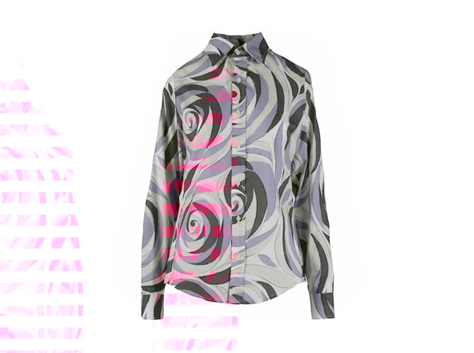 Autre Marque Rubino Gaeta Peony Print Shirt Multiple colors Cotton  ref.1246136