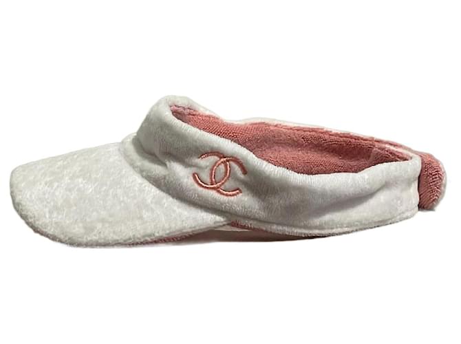 CHANEL  Hats T.International M Cloth White  ref.1246170