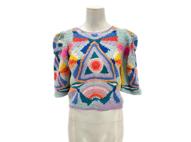 Autre Marque NON SIGNE / UNSIGNED  Tops T.International S Wool Multiple colors  ref.1246336