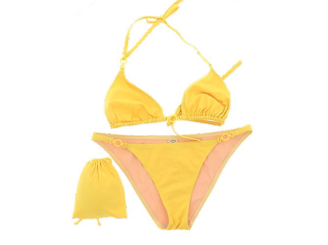 Hermès HERMES Bademode T.fr 38 Polyester Gelb