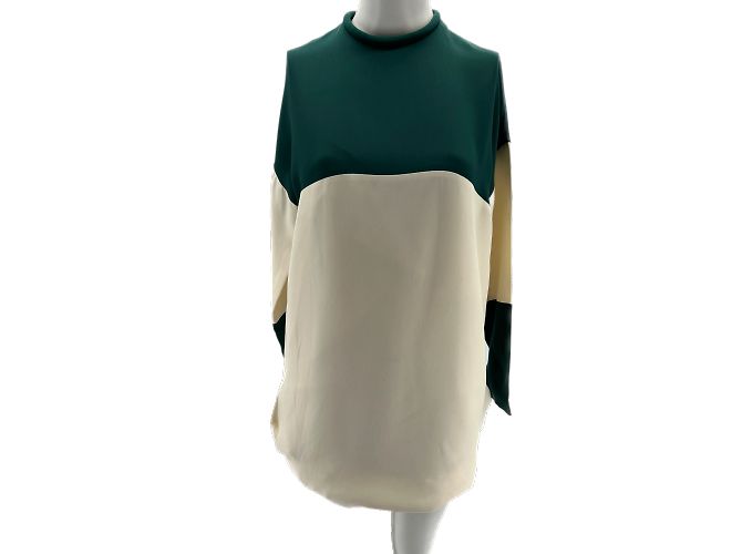 Céline Celine Kleid T.FR 36 Viskose Weiß