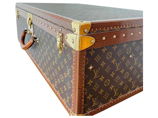 Louis Vuitton Alzer Suitcase Brown Leather  ref.1246494