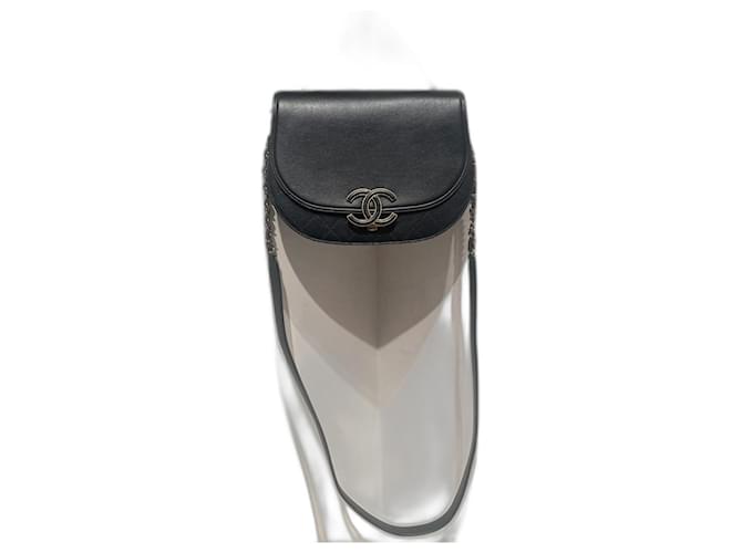 Chanel Handbags Black Leather  ref.1246792