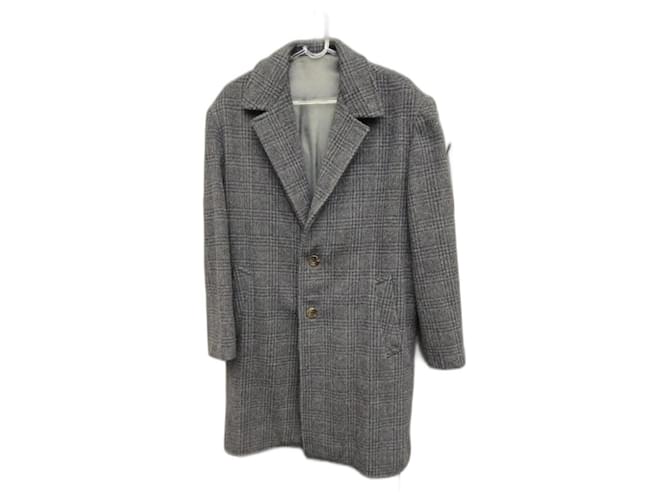 Autre Marque Vintage coat size M Dark grey Wool  ref.1246794